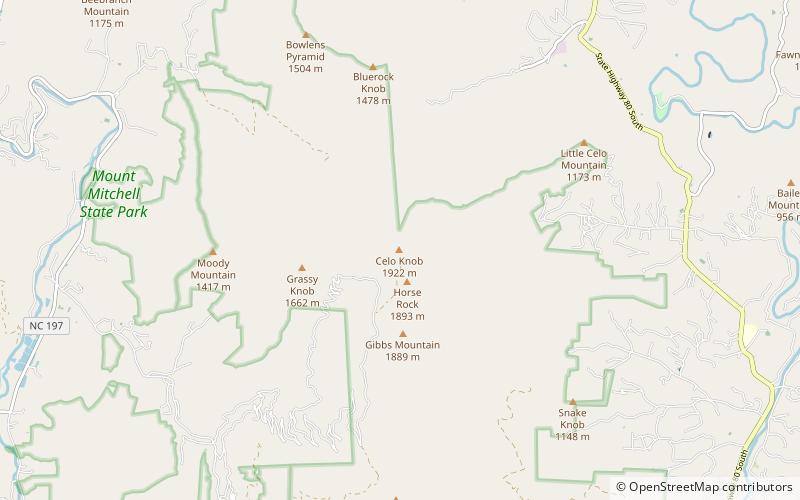 Celo Knob location map