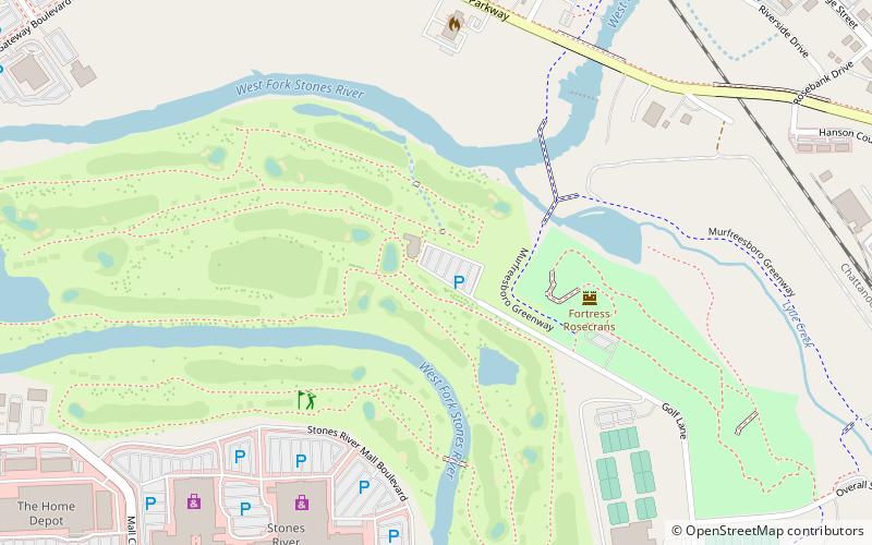 Old Fort Park and Golf Course location map