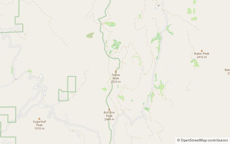 Greenhorn Mountains location map