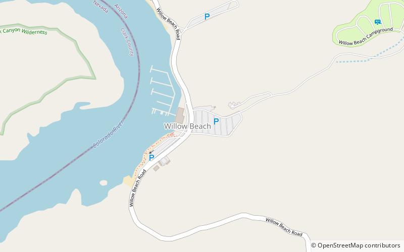 Willow Beach location map
