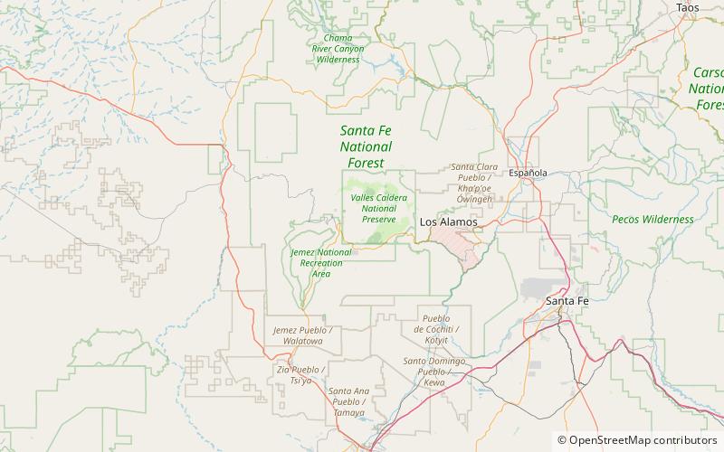 Redondo Peak location map