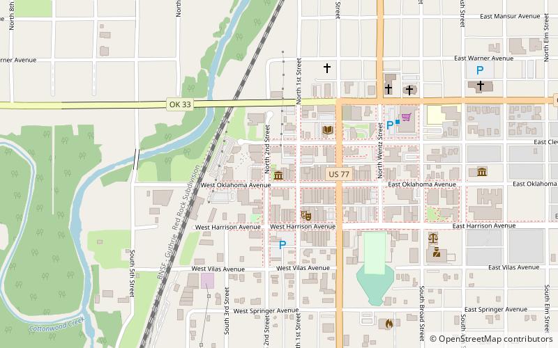 Oklahoma Frontier Drugstore Museum location map