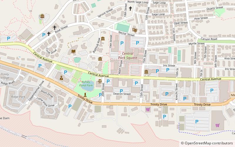 Los Alamos United States Post Office location map