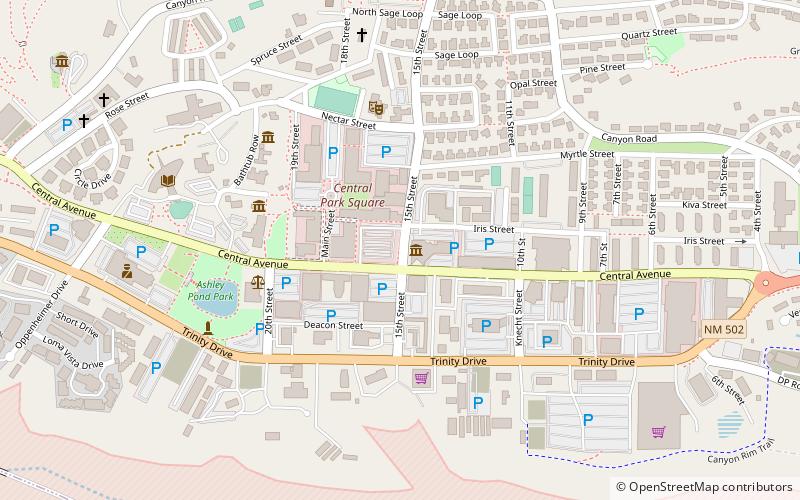 Bradbury Science Museum location map