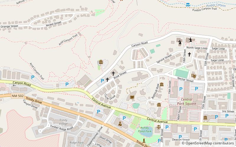 The United Church of Los Alamos location map