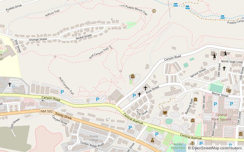 Pajarito Environmental Education Center location map