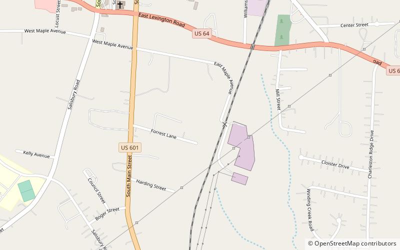 jesse clement house mocksville location map