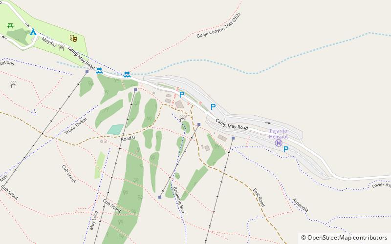 Pajarito Mountain location map