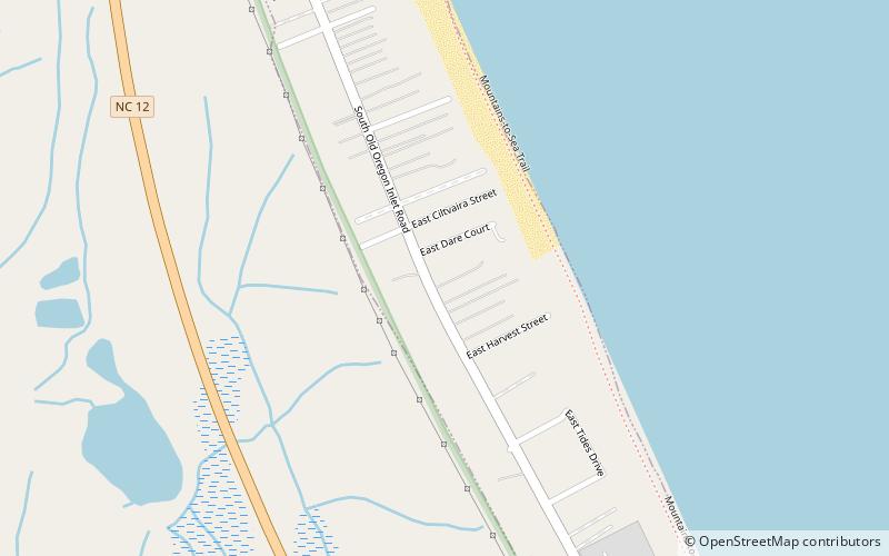 bodie island nags head location map