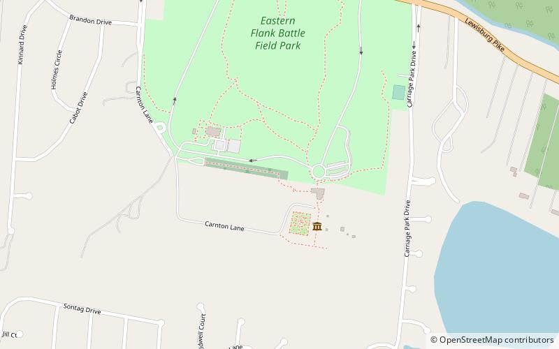 McGavock Confederate Cemetery location map
