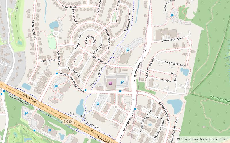 Meadowmont location map