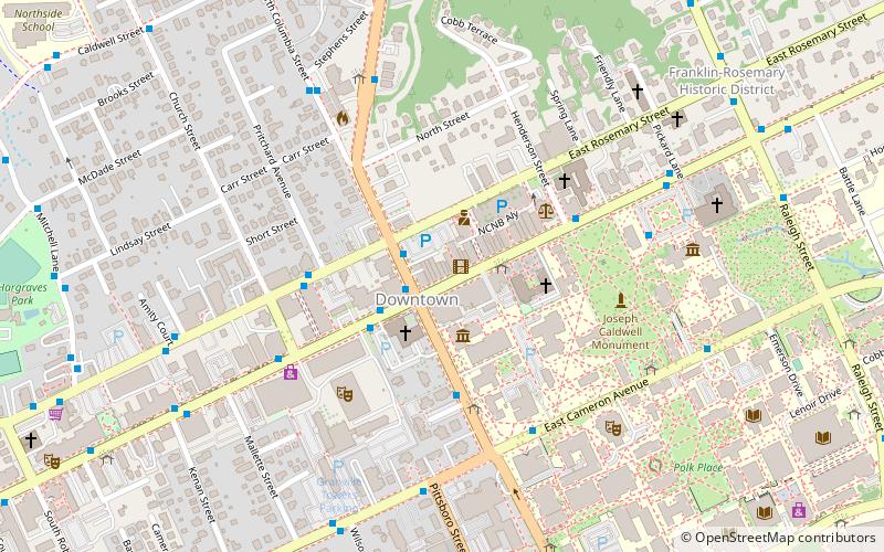 Ackland Art Museum location map