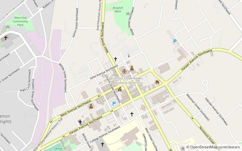 Caldwell County Courthouse location map