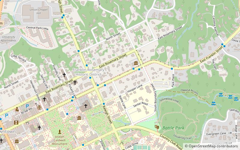 Chapel Hill Museum location map