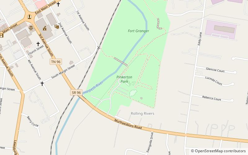 Pinkerton Park location map