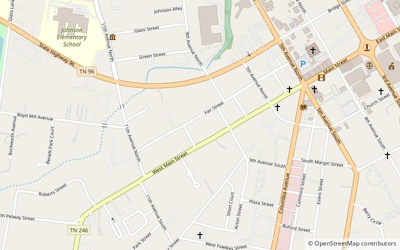 hincheyville historic district franklin location map