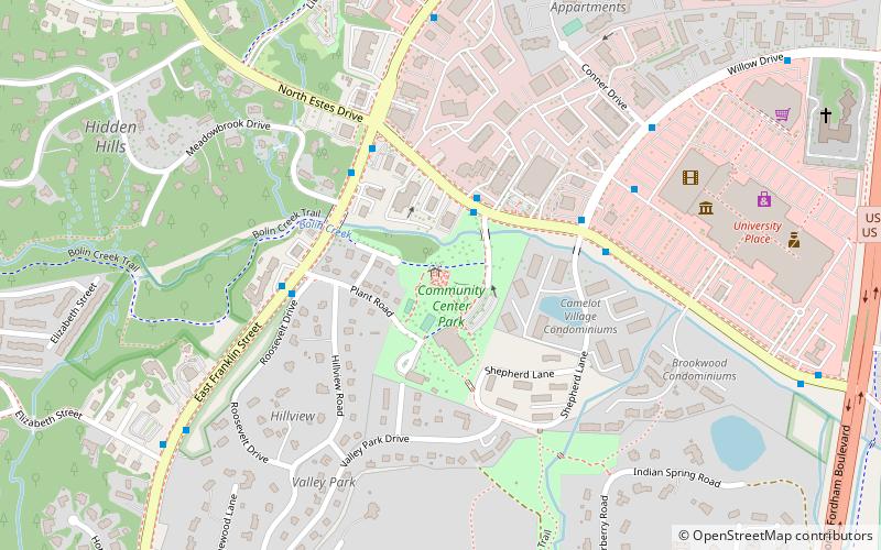 Gene Strowd Community Rose Garden location map