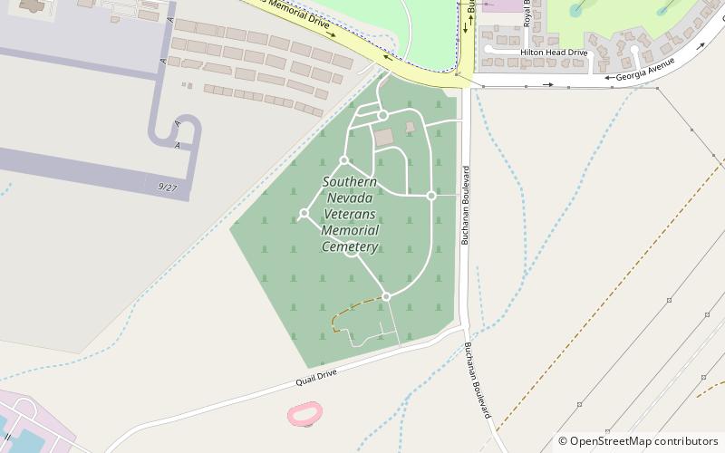 Southern Nevada Veterans Memorial Cemetery location map