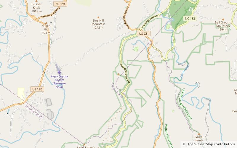 Humpback Mountain location map