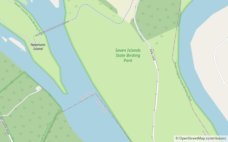 Seven Islands State Birding Park location map