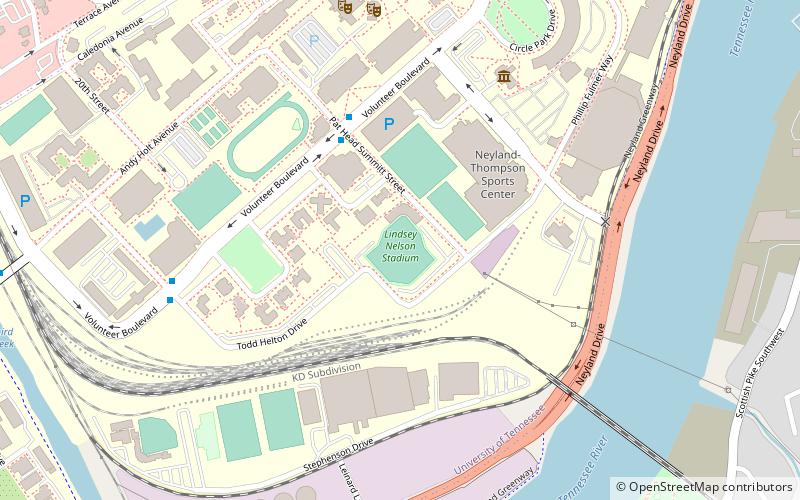 Lindsey Nelson Stadium location map