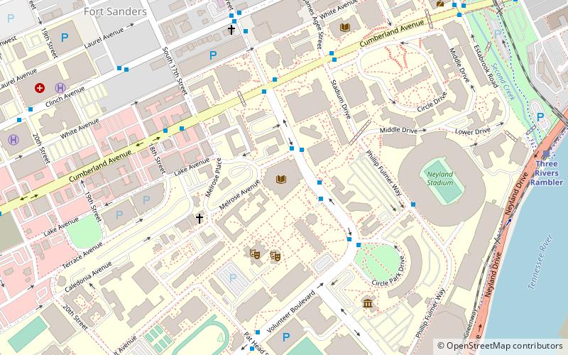 Hodges Library location map