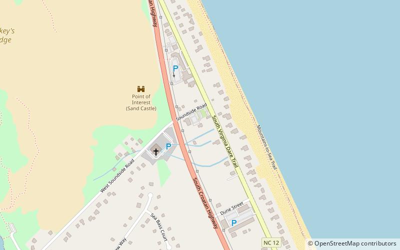 Mattie Midgett Store and House location map