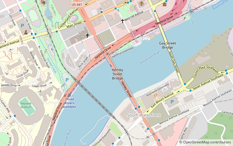 The Henley Bridge location map