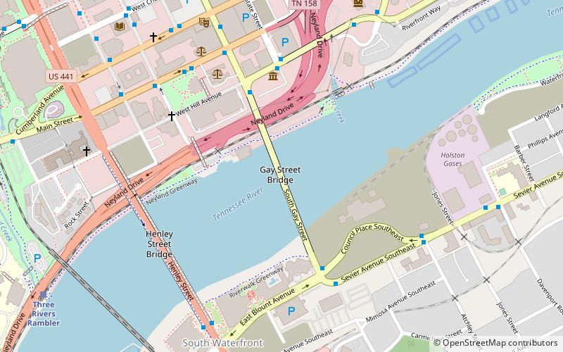 Gay Street Bridge location map