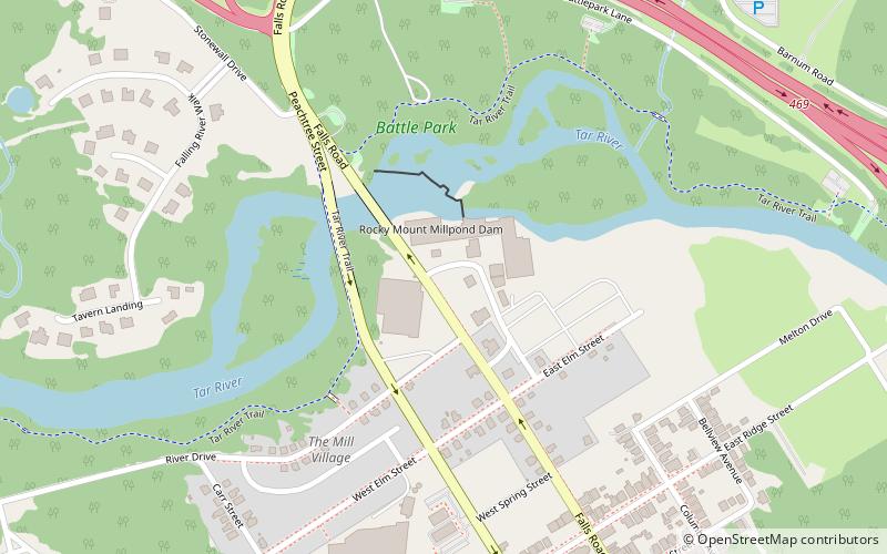 Rocky Mount Mills location map