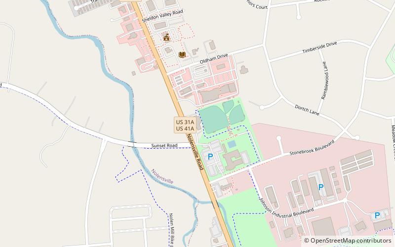 Nolensville School location map