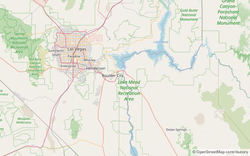 ringbolt rapids lake mead national recreation area location map