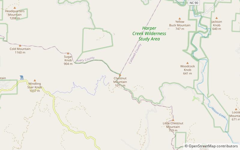 Chestnut Mountain location map