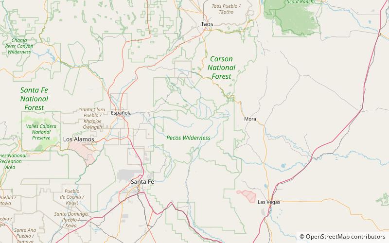 Truchas Peak location map