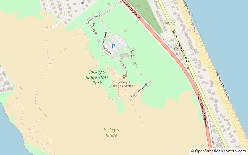 Jockey's Ridge Overlook location map