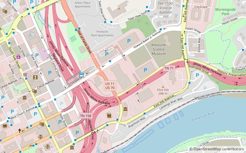 Knoxville Civic Coliseum location map