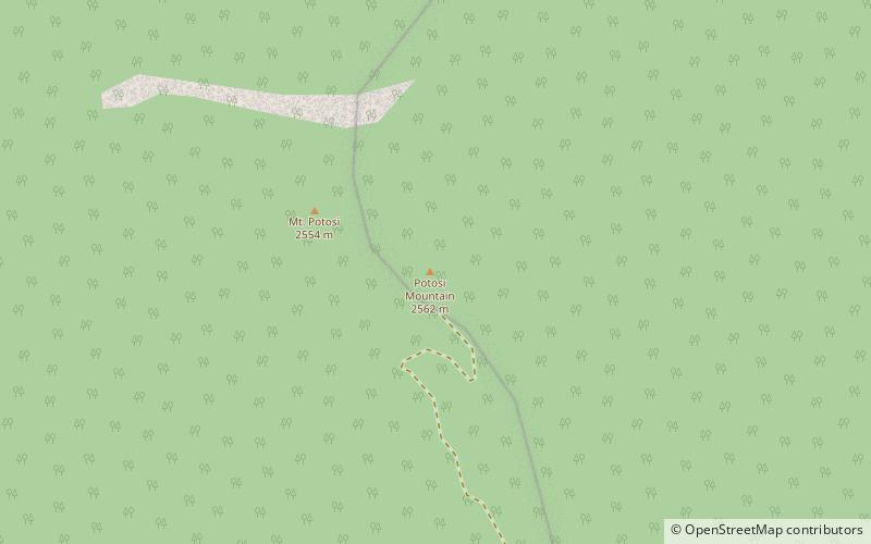 Potosi Mountain location map