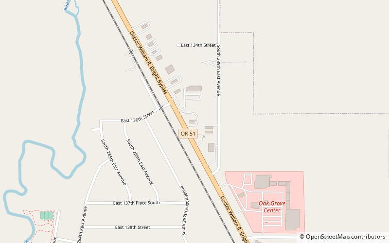 Coweta location map