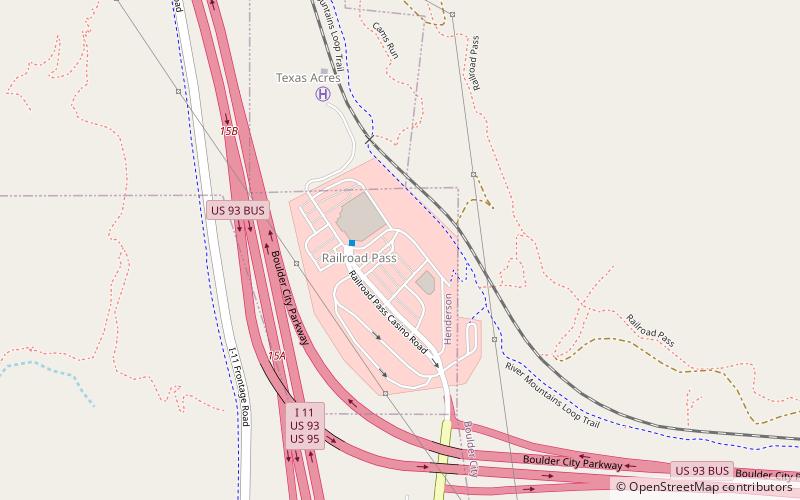 Railroad Pass Casino location map