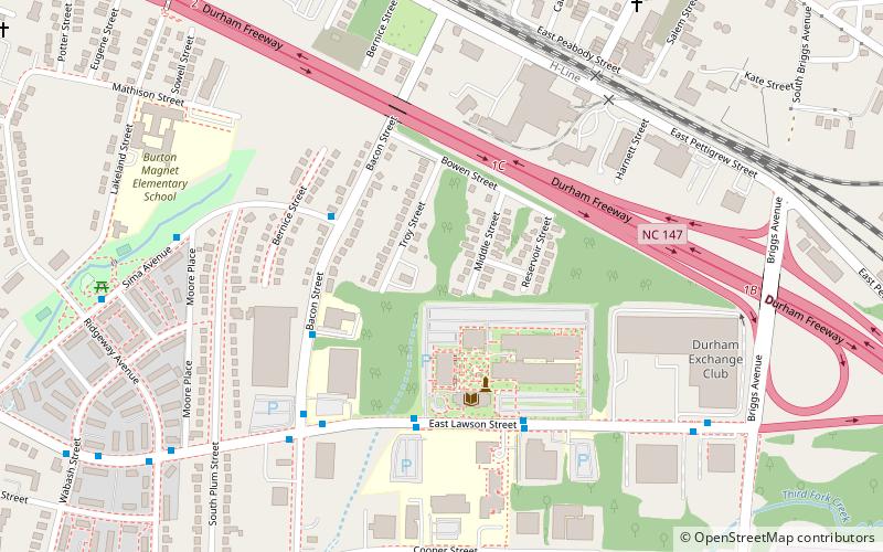 Durham Cotton Mills Village Historic District location map