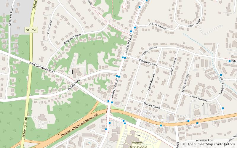 Bartlett Mangum House location map