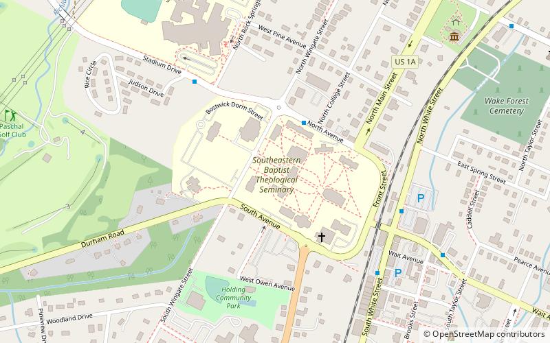 Southeastern Baptist Theological Seminary location map