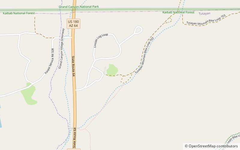 moqui ranger station foret nationale de kaibab location map