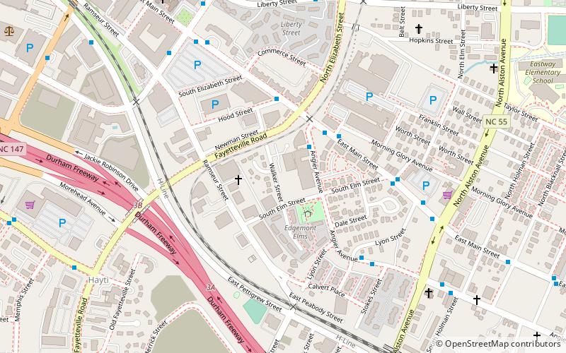 Durham Hosiery Mill location map