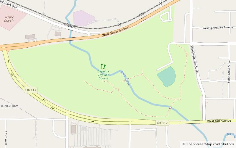 Sapulpa City Golf Course location map