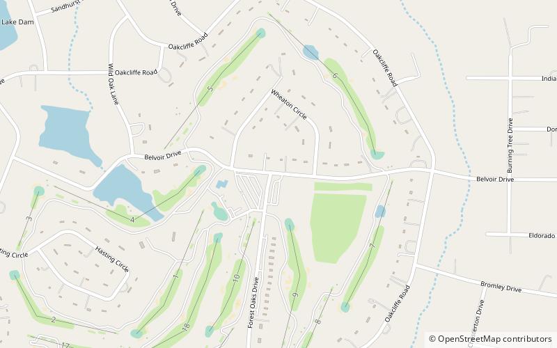 forest oaks country club greensboro location map