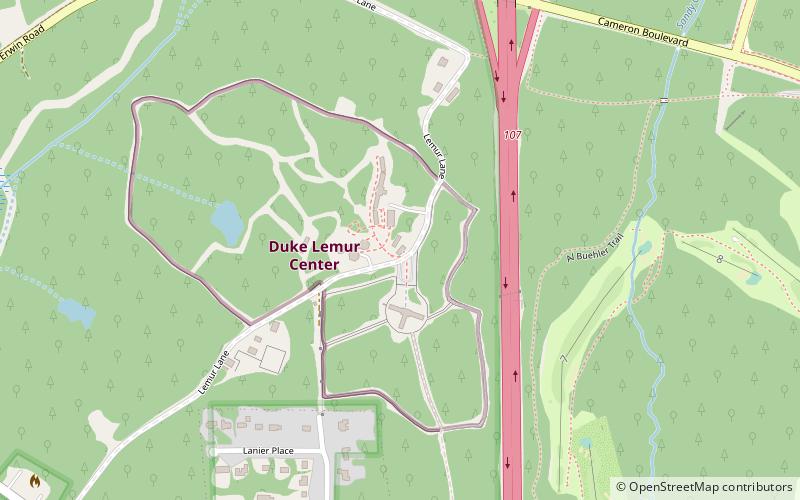Duke Lemur Center location map