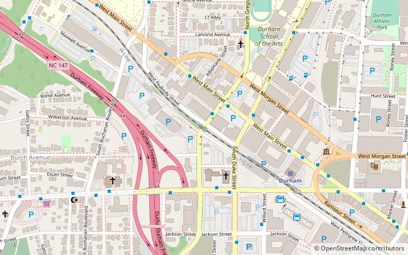 Norfolk Southern–Gregson Street Overpass location map
