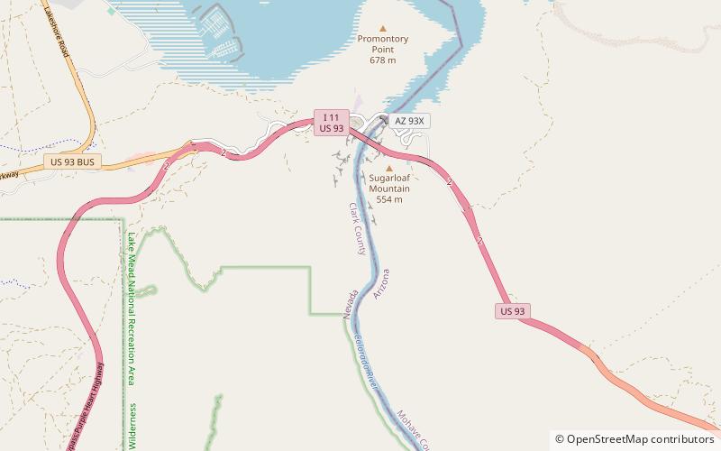 gold strike hot springs lake mead national recreation area location map