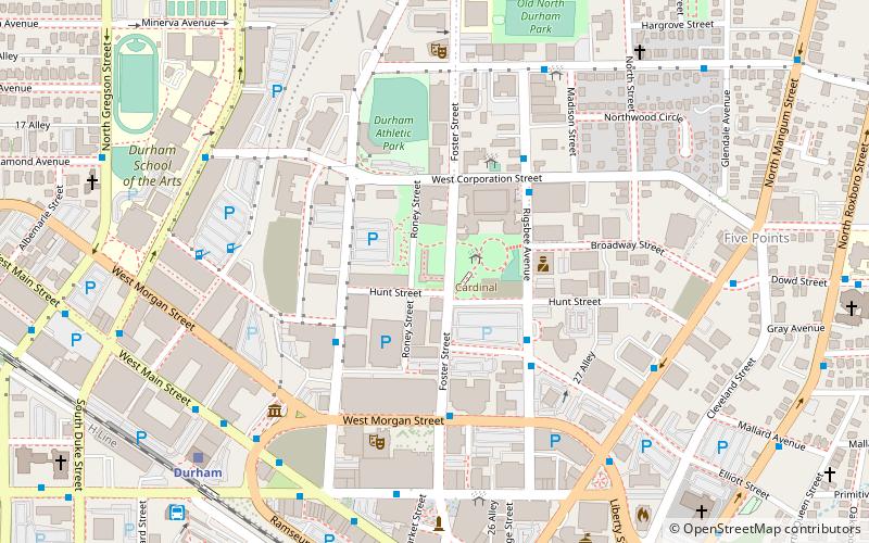 Durham Farmers' Market location map